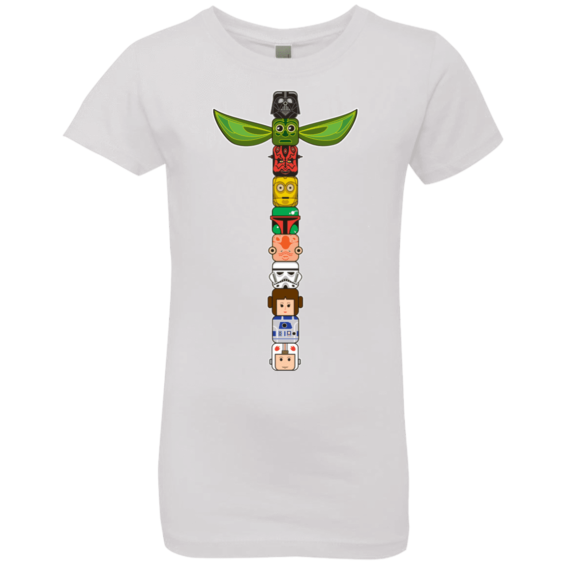 T-Shirts White / YXS Star Wars Totem Girls Premium T-Shirt