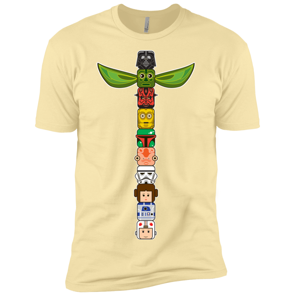 T-Shirts Banana Cream / X-Small Star Wars Totem Men's Premium T-Shirt