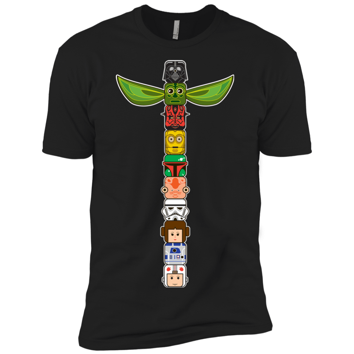T-Shirts Black / X-Small Star Wars Totem Men's Premium T-Shirt