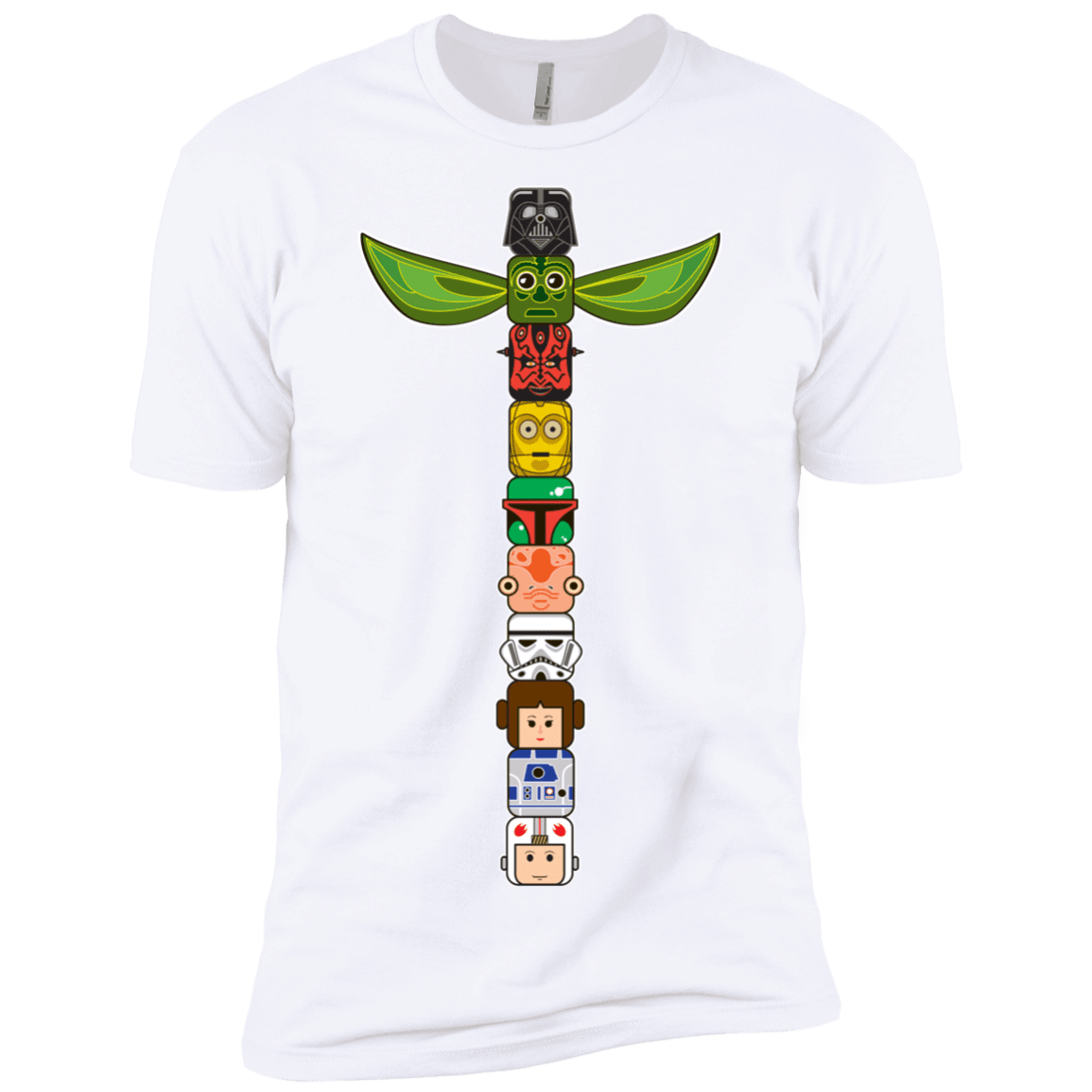 T-Shirts White / X-Small Star Wars Totem Men's Premium T-Shirt