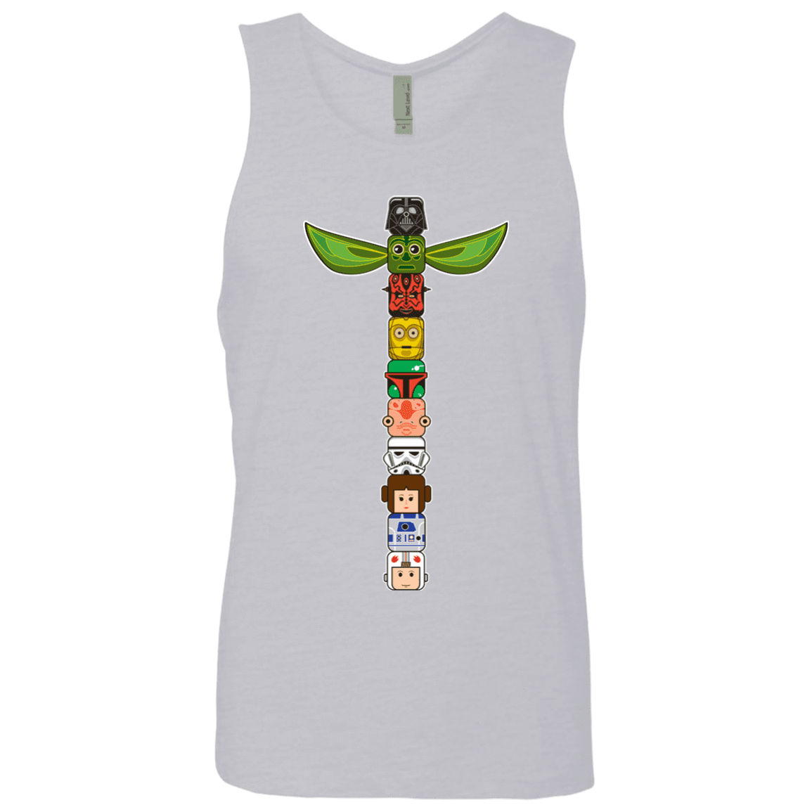 T-Shirts Heather Grey / Small Star Wars Totem Men's Premium Tank Top