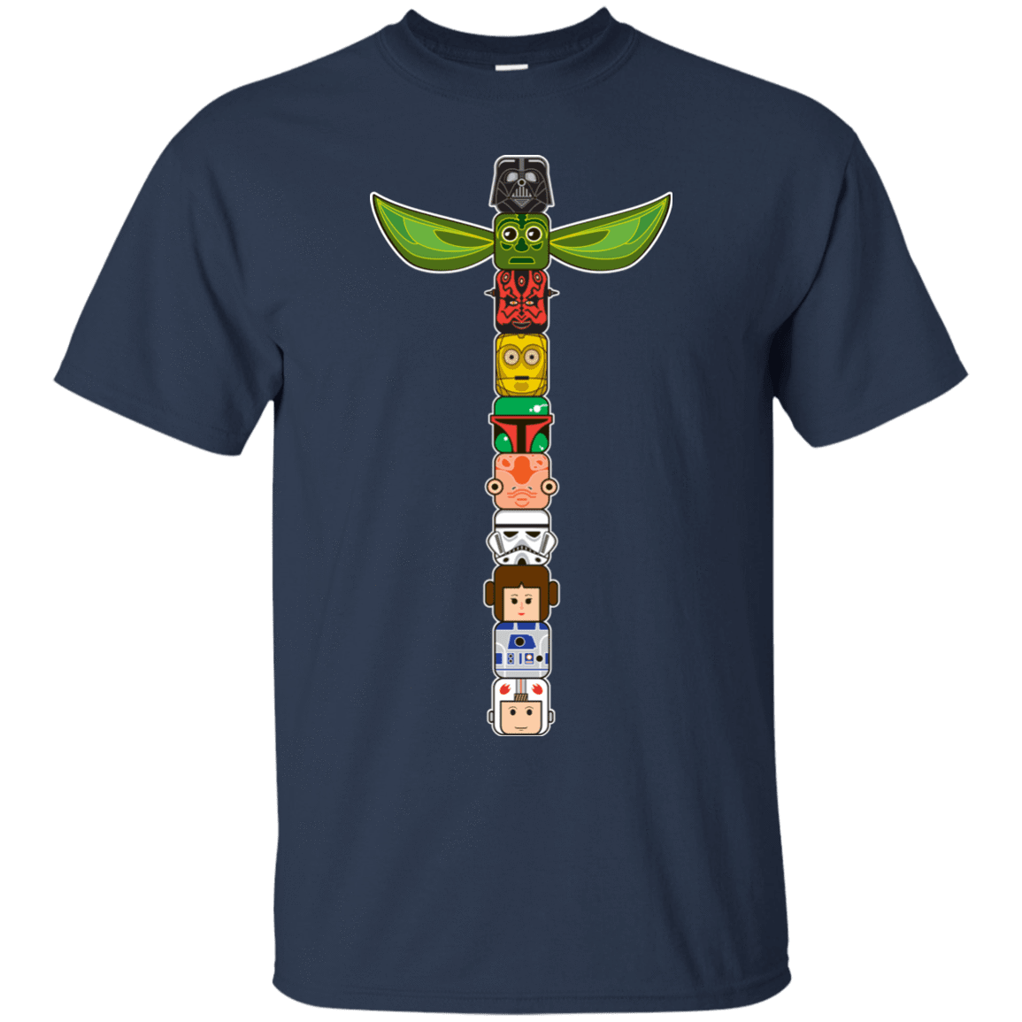 T-Shirts Navy / Small Star Wars Totem T-Shirt