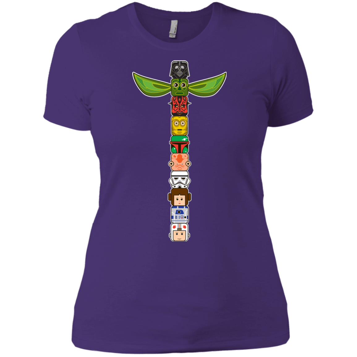 T-Shirts Purple / X-Small Star Wars Totem Women's Premium T-Shirt