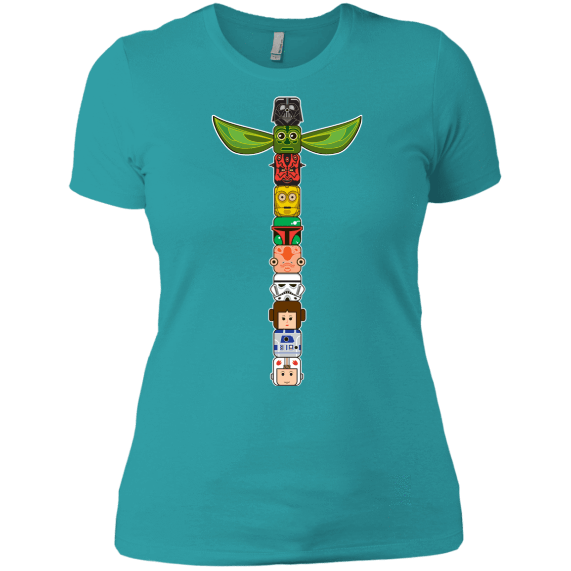T-Shirts Tahiti Blue / X-Small Star Wars Totem Women's Premium T-Shirt