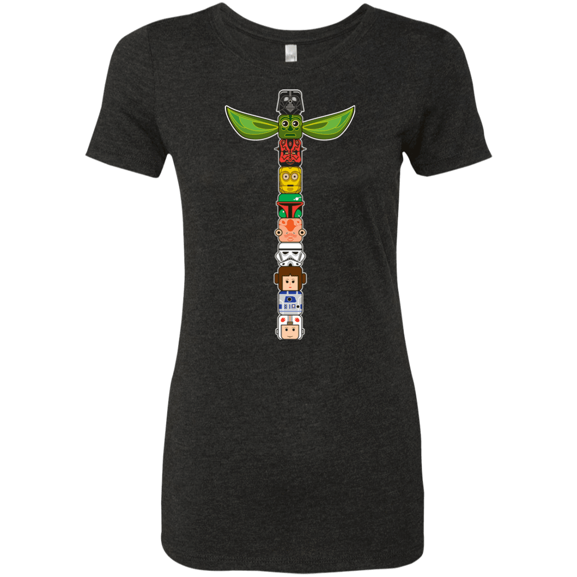 T-Shirts Vintage Black / Small Star Wars Totem Women's Triblend T-Shirt