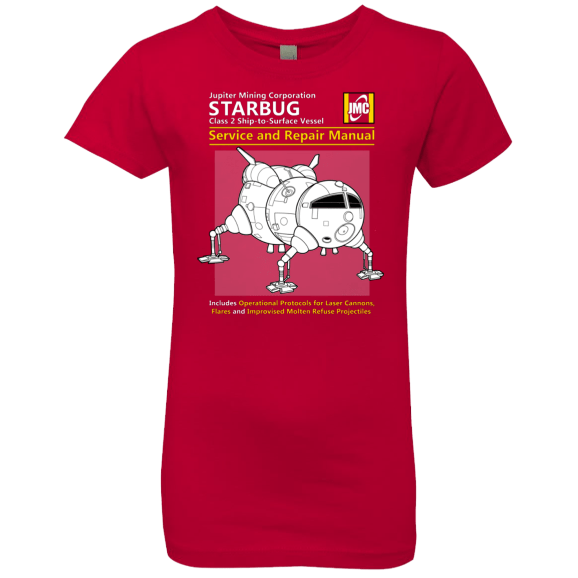 T-Shirts Red / YXS Starbug Service And Repair Manual Girls Premium T-Shirt