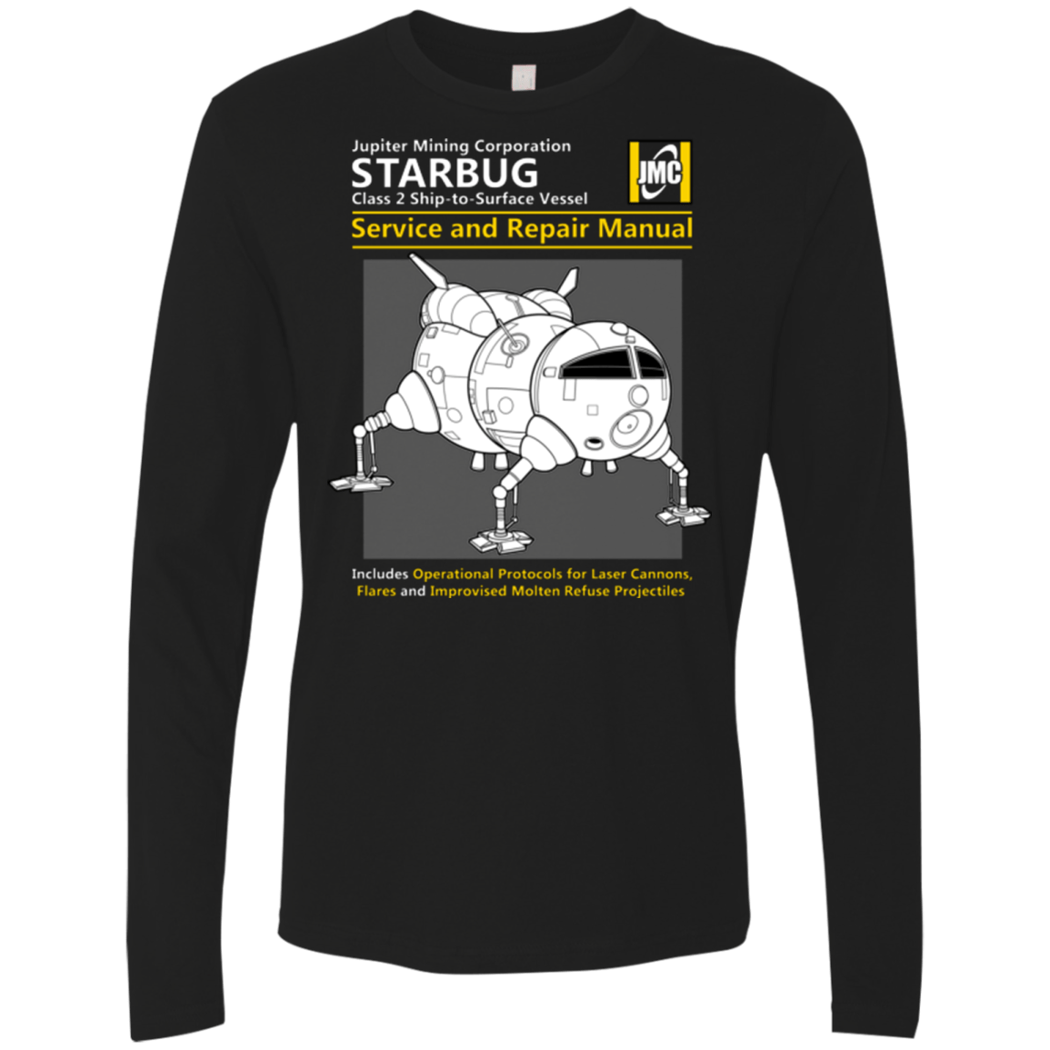 T-Shirts Black / Small Starbug Service And Repair Manual Men's Premium Long Sleeve