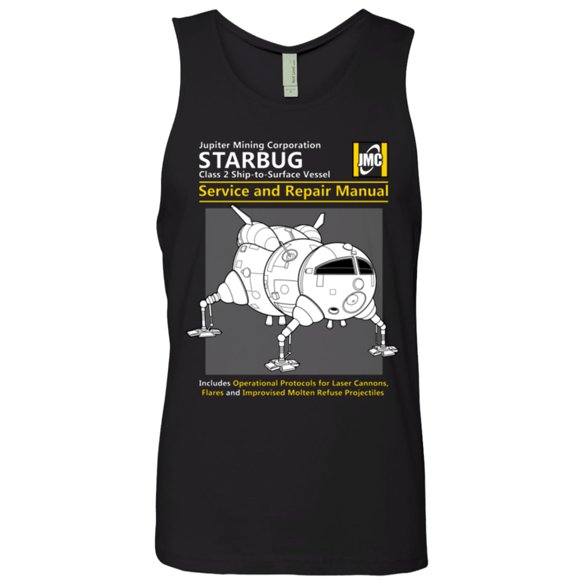 T-Shirts Black / Small Starbug Service And Repair Manual Men's Premium Tank Top