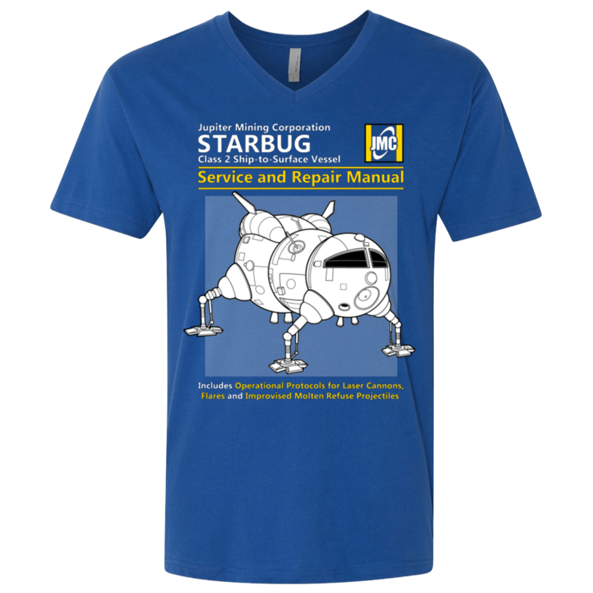 T-Shirts Royal / X-Small Starbug Service And Repair Manual Men's Premium V-Neck