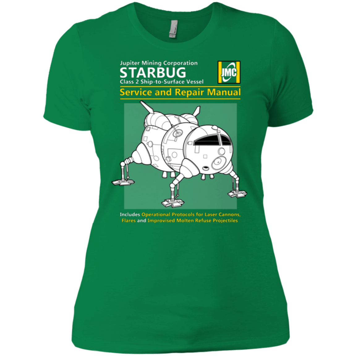 T-Shirts Kelly Green / X-Small Starbug Service And Repair Manual Women's Premium T-Shirt