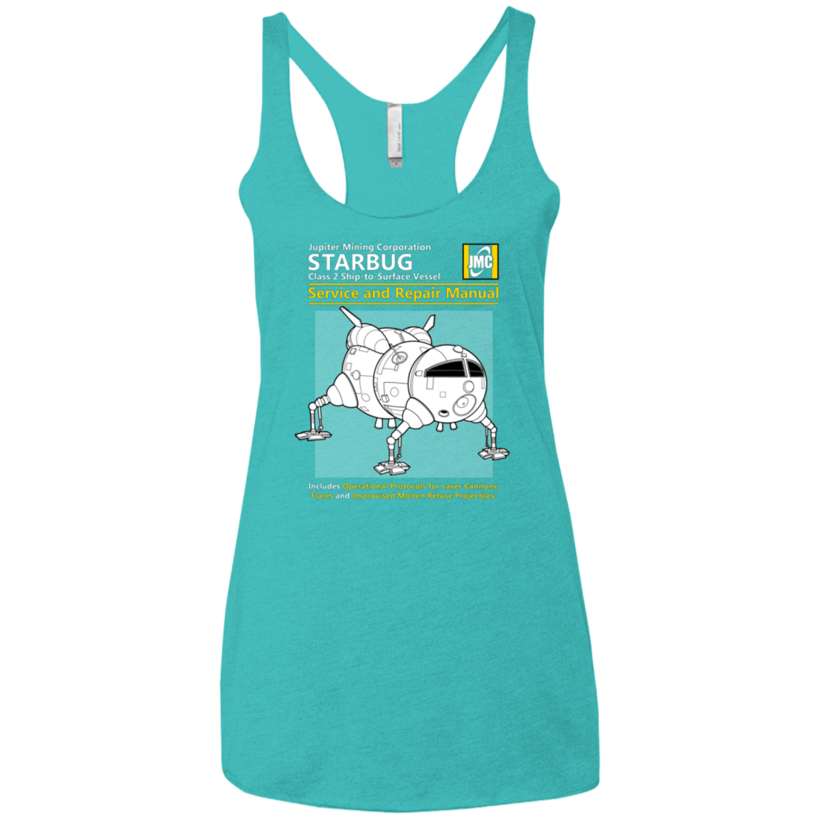 T-Shirts Tahiti Blue / X-Small Starbug Service And Repair Manual Women's Triblend Racerback Tank