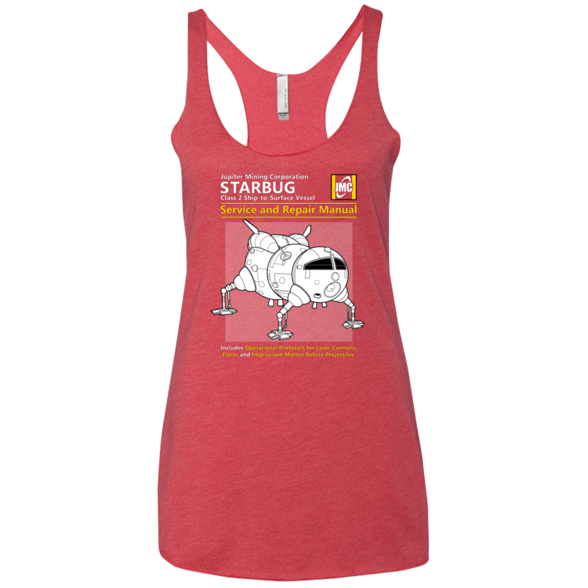 T-Shirts Vintage Red / X-Small Starbug Service And Repair Manual Women's Triblend Racerback Tank