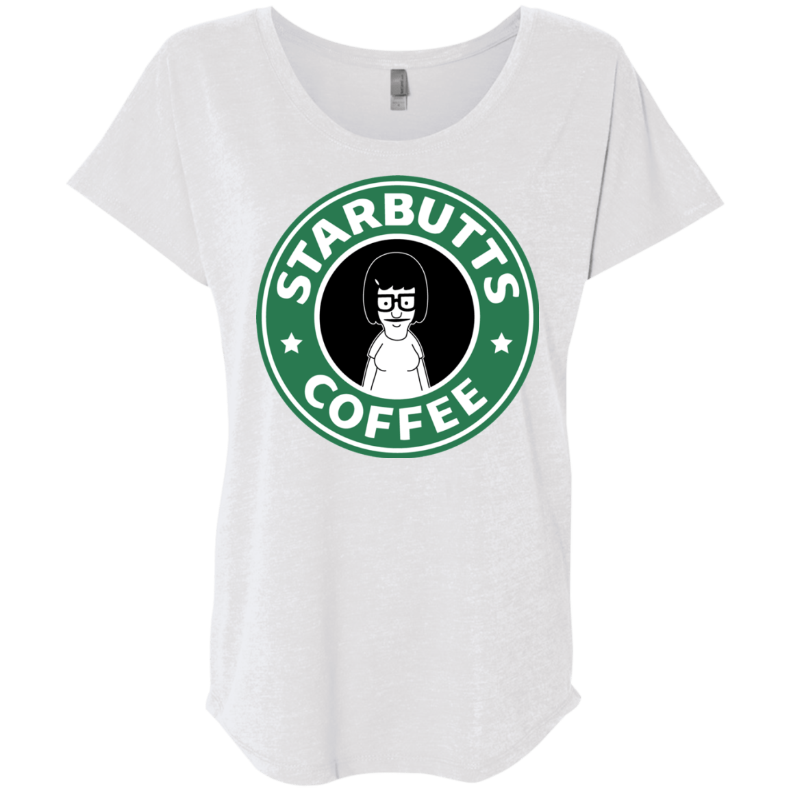 T-Shirts Heather White / X-Small Starbutts Triblend Dolman Sleeve