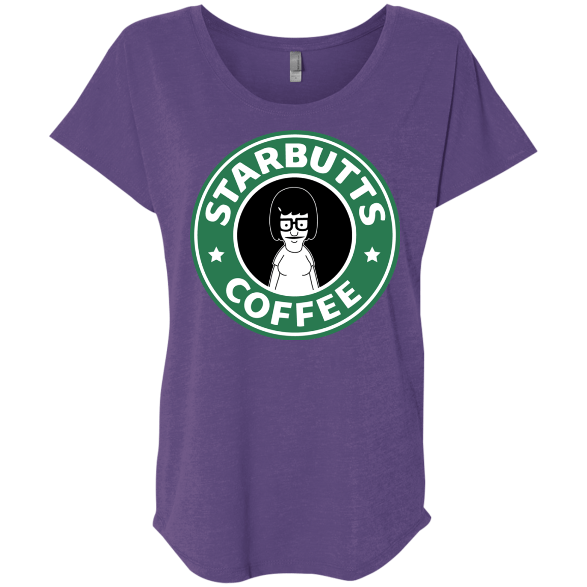 T-Shirts Purple Rush / X-Small Starbutts Triblend Dolman Sleeve