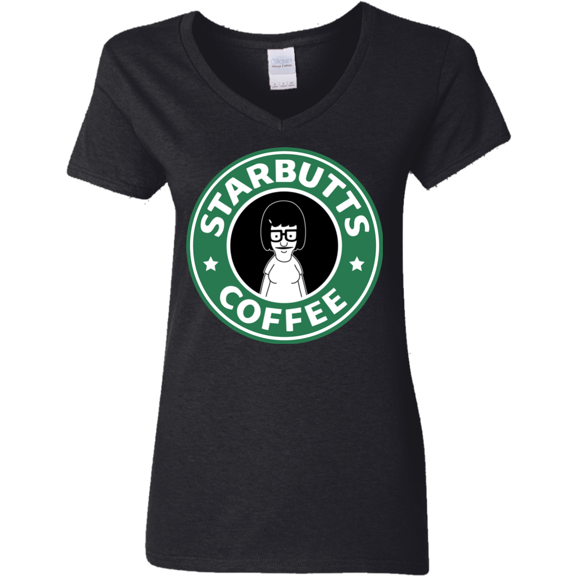 T-Shirts Black / S Starbutts Women's V-Neck T-Shirt
