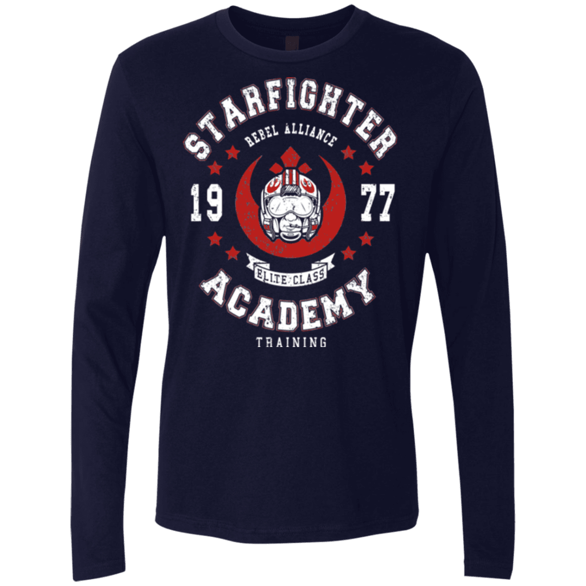 T-Shirts Midnight Navy / Small Starfighter Academy 77 Men's Premium Long Sleeve