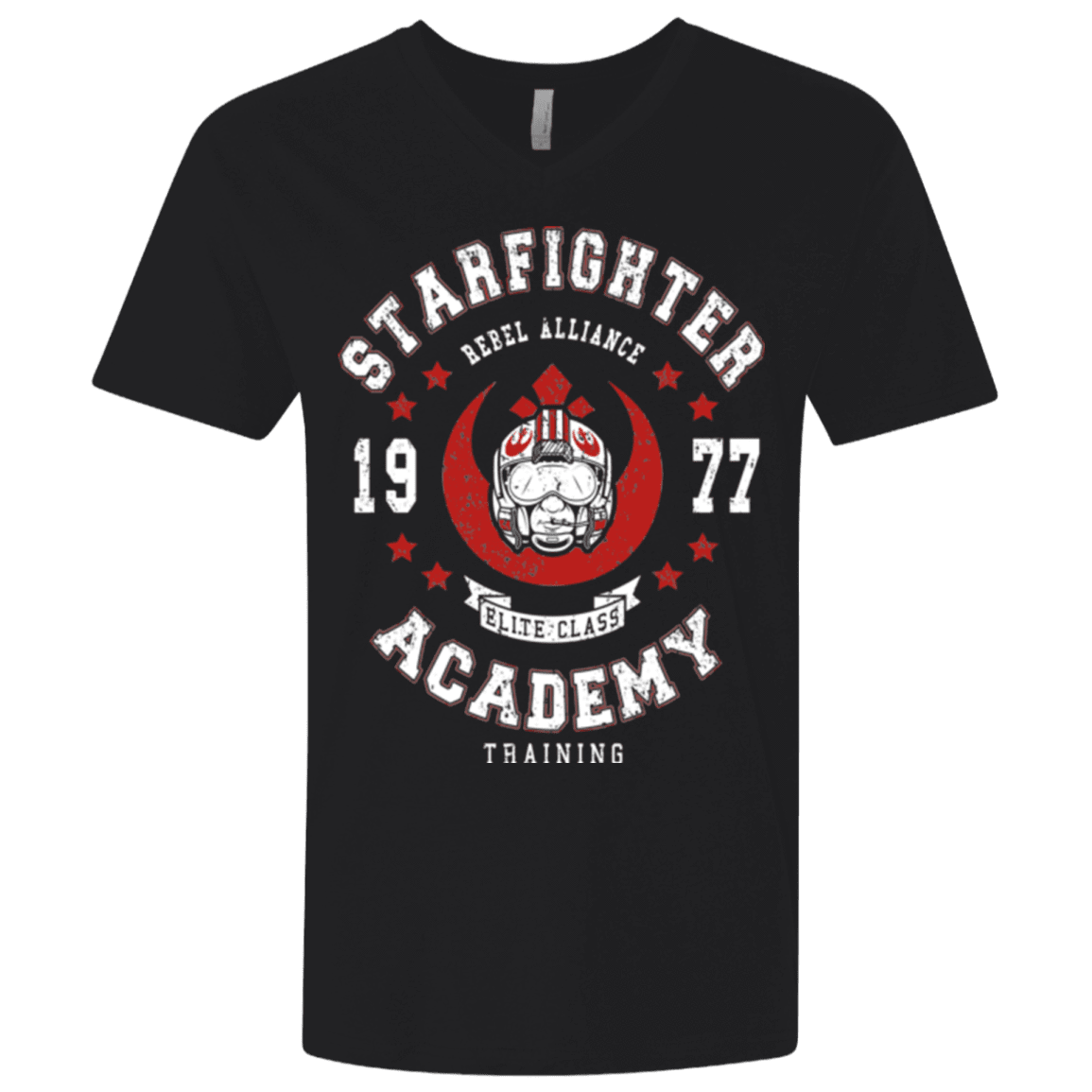 T-Shirts Black / X-Small Starfighter Academy 77 Men's Premium V-Neck