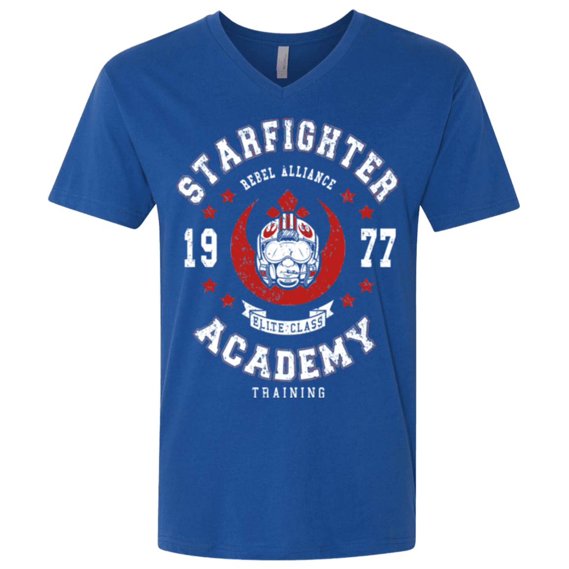 T-Shirts Royal / X-Small Starfighter Academy 77 Men's Premium V-Neck