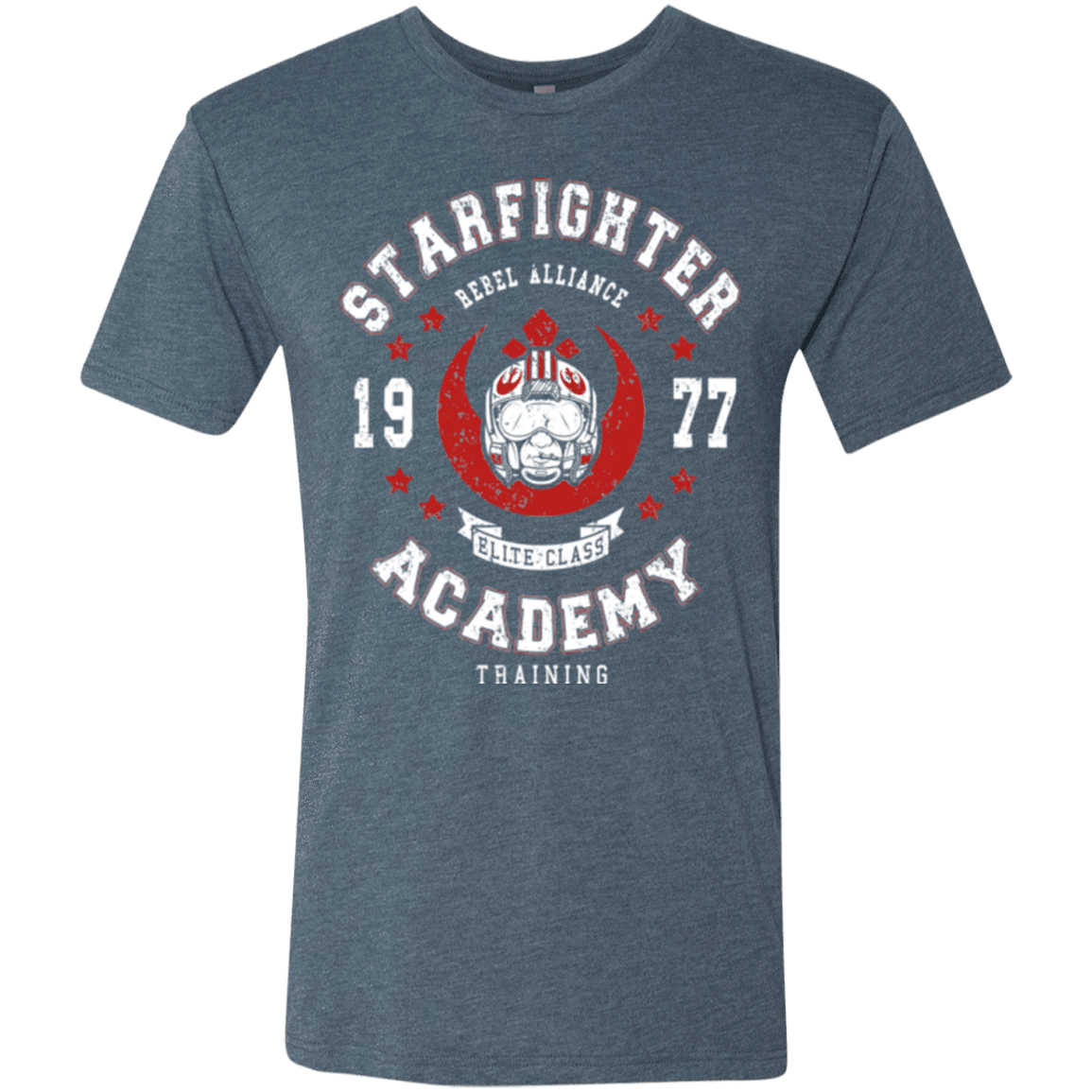 T-Shirts Indigo / Small Starfighter Academy 77 Men's Triblend T-Shirt