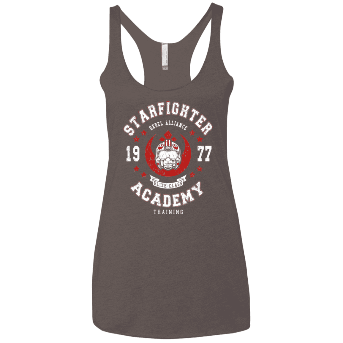 T-Shirts Macchiato / X-Small Starfighter Academy 77 Women's Triblend Racerback Tank
