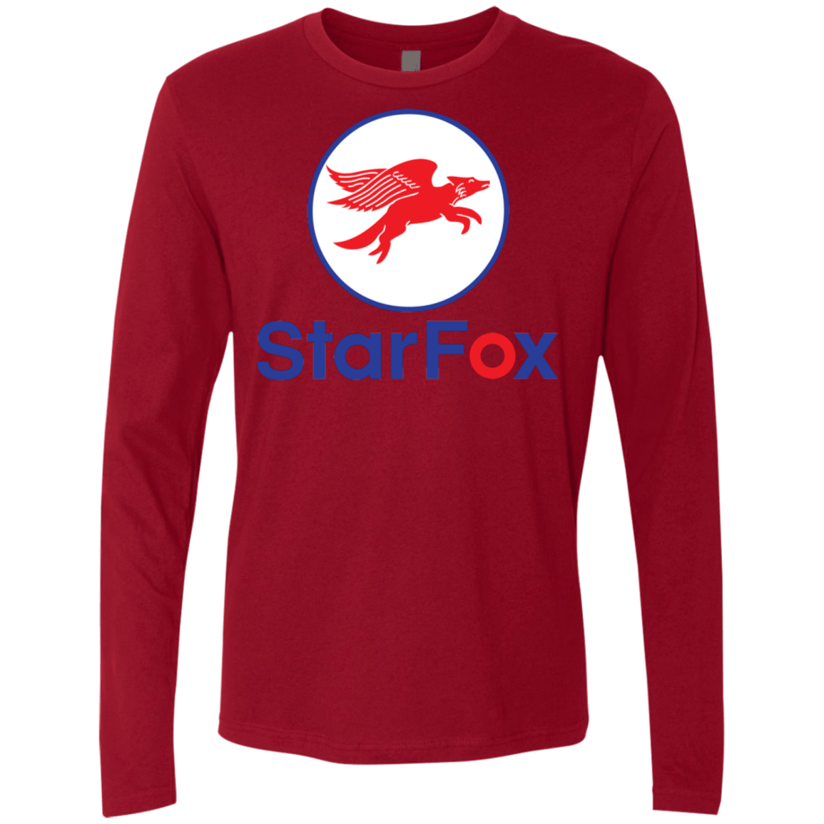 T-Shirts Cardinal / S Starfox Men's Premium Long Sleeve