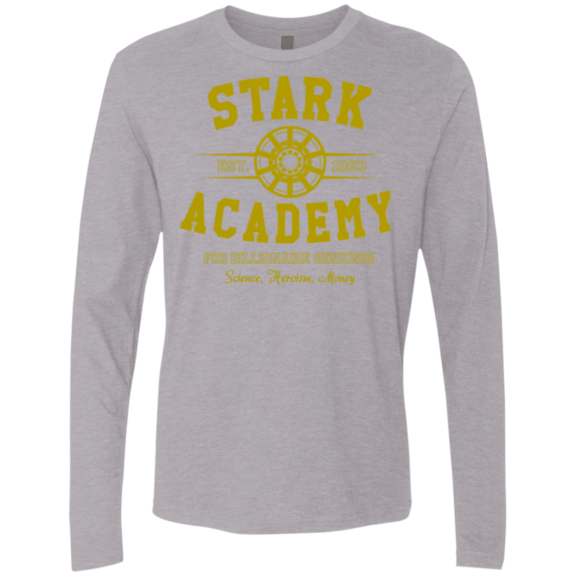 T-Shirts Heather Grey / Small Stark Academy Men's Premium Long Sleeve