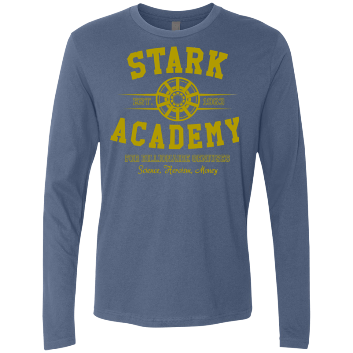 T-Shirts Indigo / Small Stark Academy Men's Premium Long Sleeve