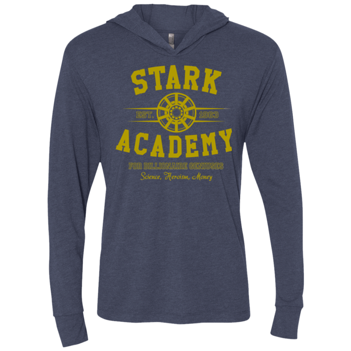 T-Shirts Vintage Navy / X-Small Stark Academy Triblend Long Sleeve Hoodie Tee