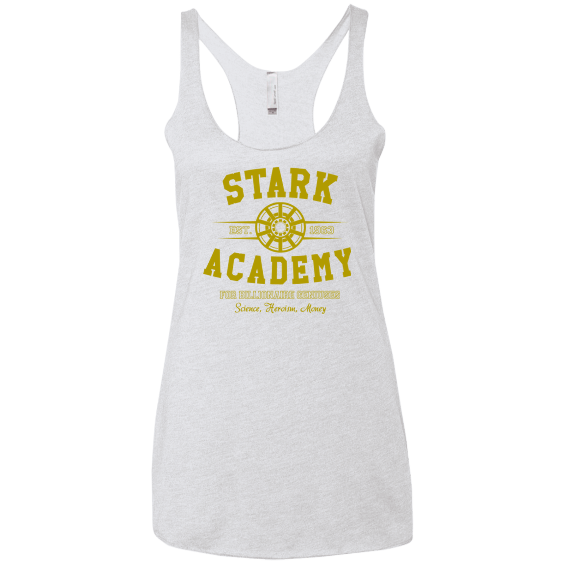 T-Shirts Heather White / X-Small Stark Academy Women's Triblend Racerback Tank