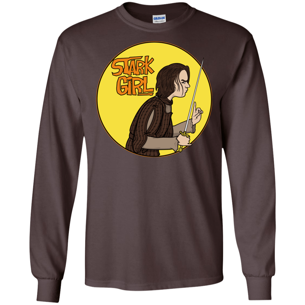 T-Shirts Dark Chocolate / S Stark girl Men's Long Sleeve T-Shirt