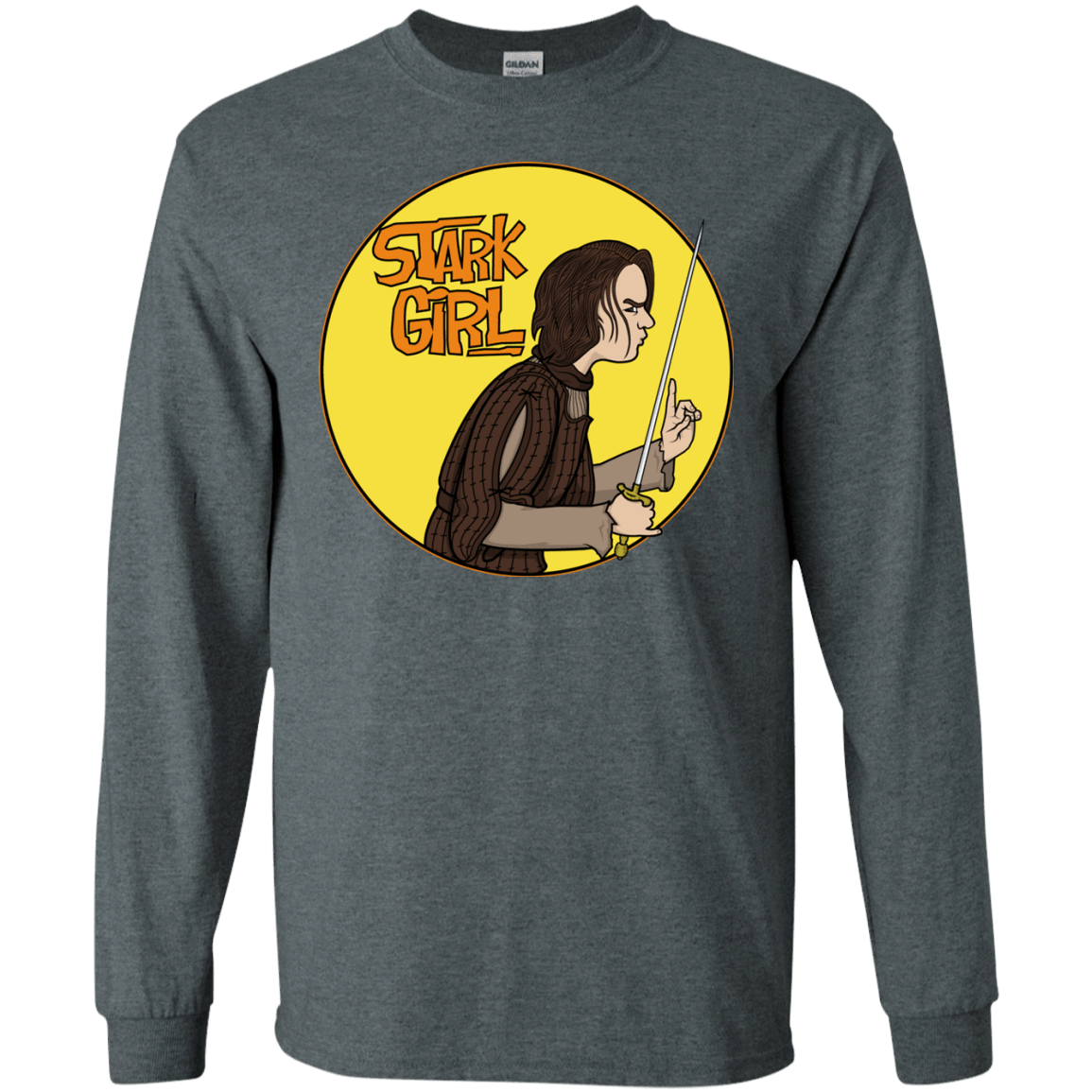 T-Shirts Dark Heather / S Stark girl Men's Long Sleeve T-Shirt