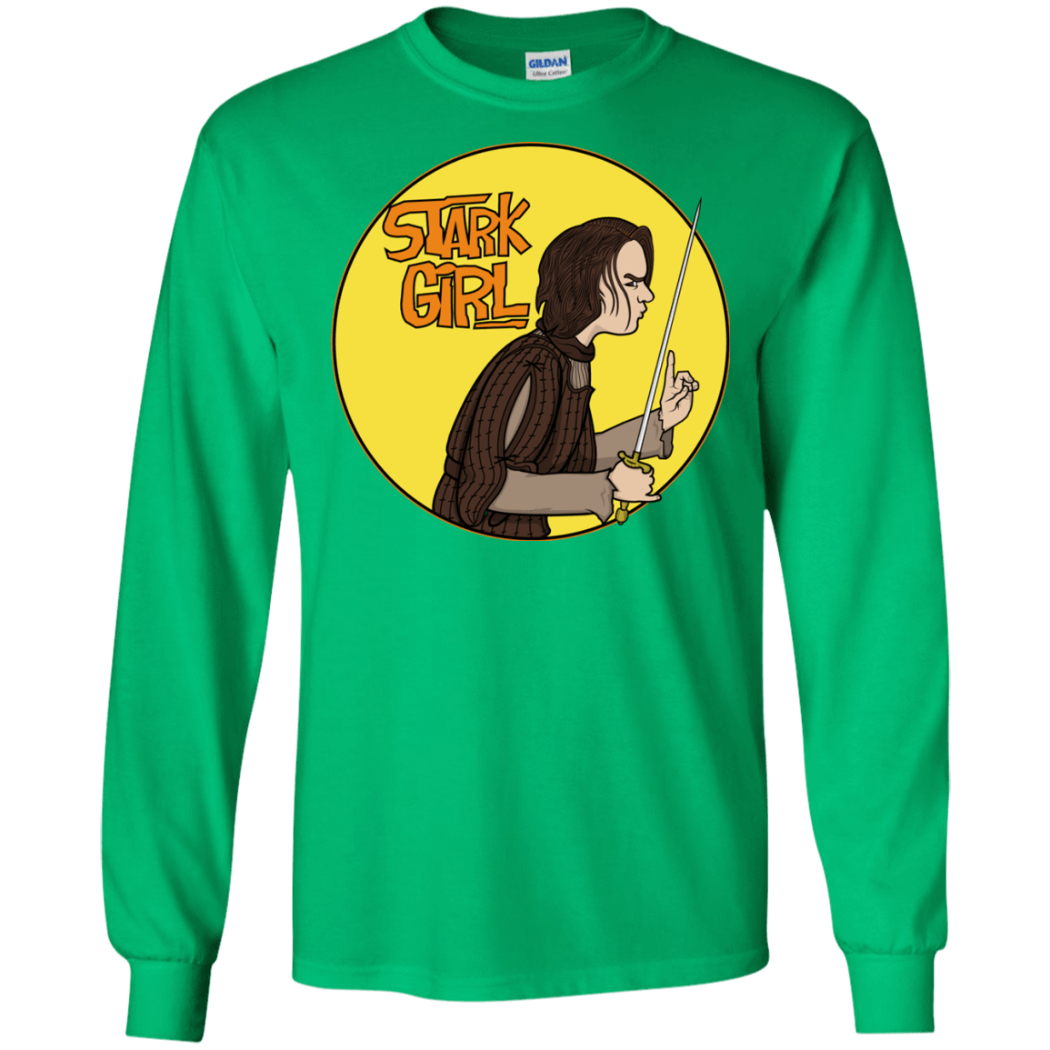 T-Shirts Irish Green / S Stark girl Men's Long Sleeve T-Shirt