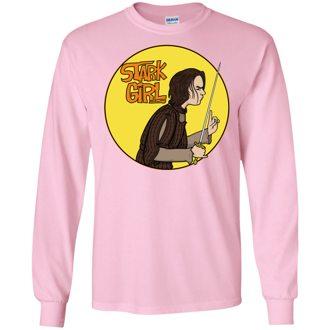 T-Shirts Light Pink / S Stark girl Men's Long Sleeve T-Shirt