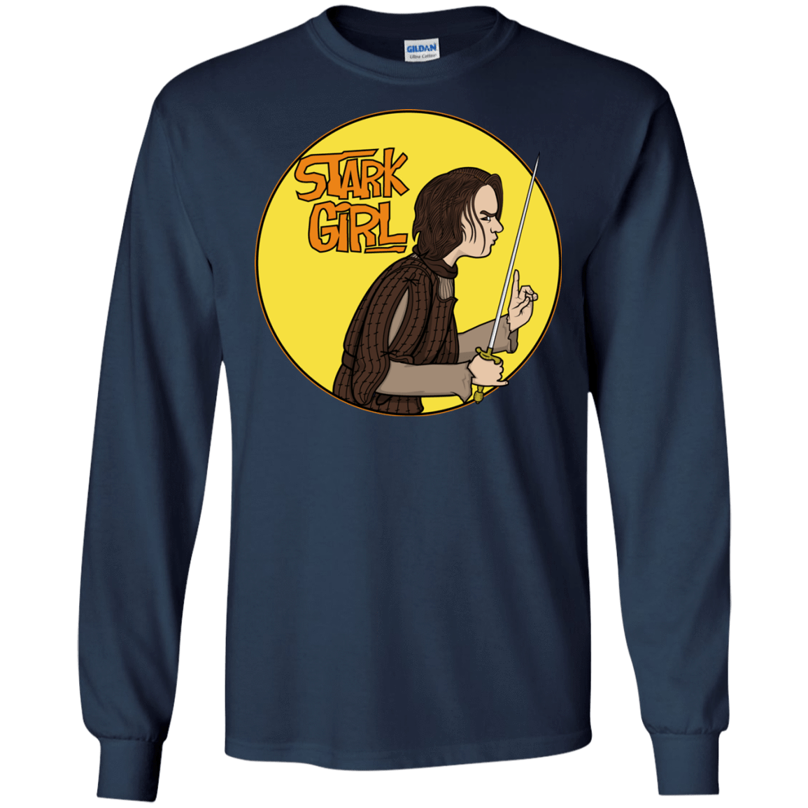 T-Shirts Navy / S Stark girl Men's Long Sleeve T-Shirt