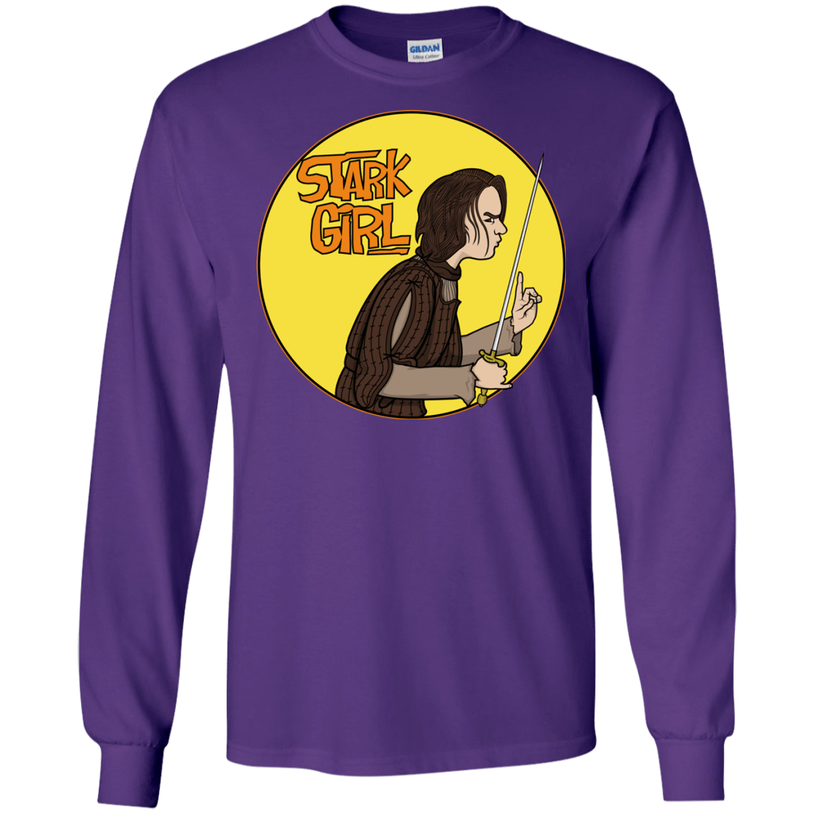T-Shirts Purple / S Stark girl Men's Long Sleeve T-Shirt