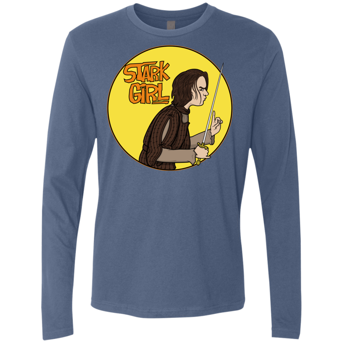 T-Shirts Indigo / S Stark girl Men's Premium Long Sleeve