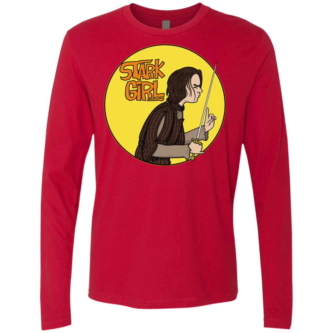 T-Shirts Red / S Stark girl Men's Premium Long Sleeve