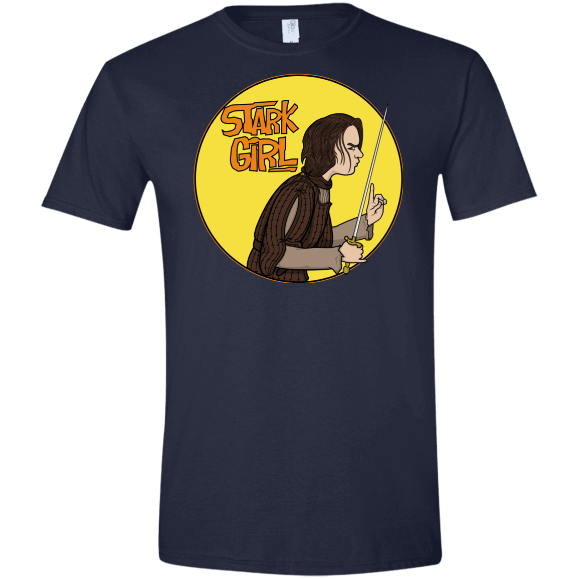 T-Shirts Navy / X-Small Stark girl Men's Semi-Fitted Softstyle