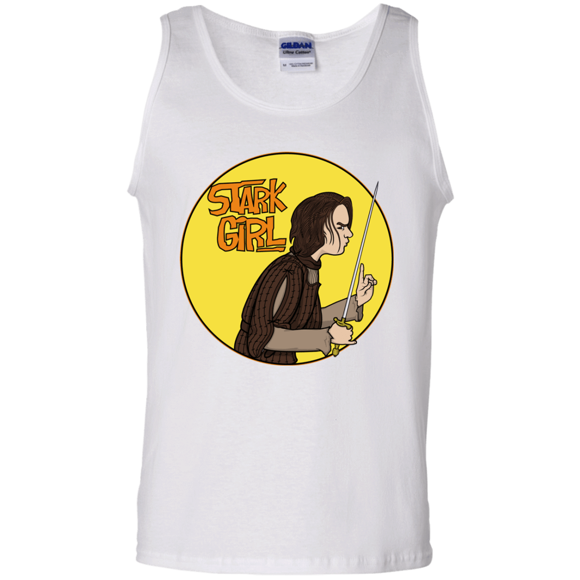 T-Shirts White / S Stark girl Men's Tank Top