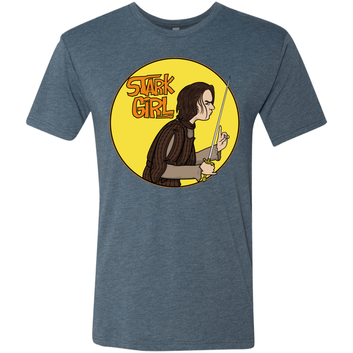 T-Shirts Indigo / S Stark girl Men's Triblend T-Shirt