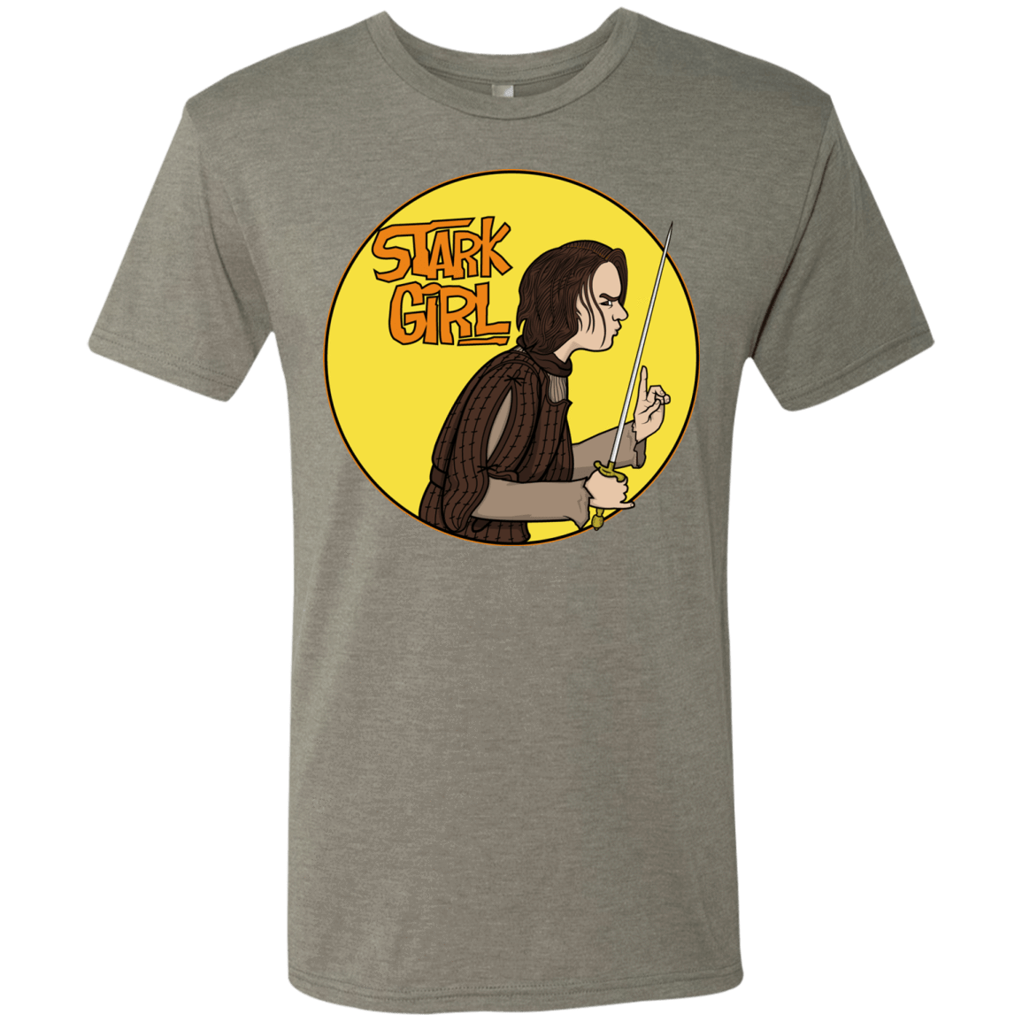 T-Shirts Venetian Grey / S Stark girl Men's Triblend T-Shirt