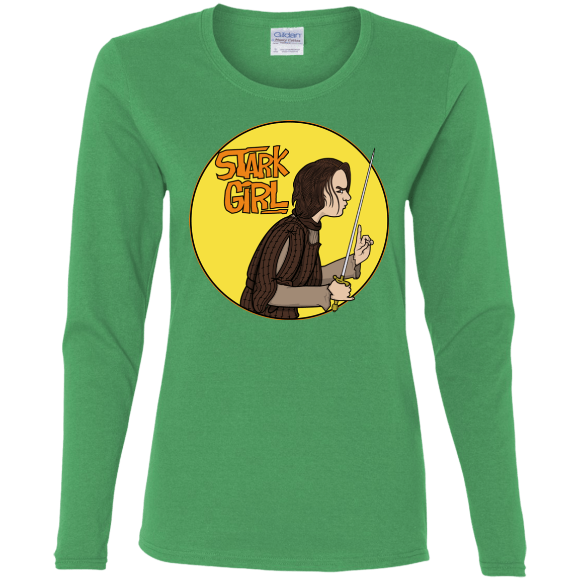 T-Shirts Irish Green / S Stark girl Women's Long Sleeve T-Shirt