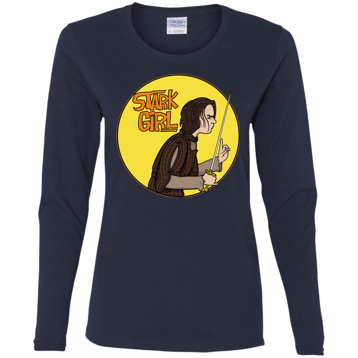 T-Shirts Navy / S Stark girl Women's Long Sleeve T-Shirt