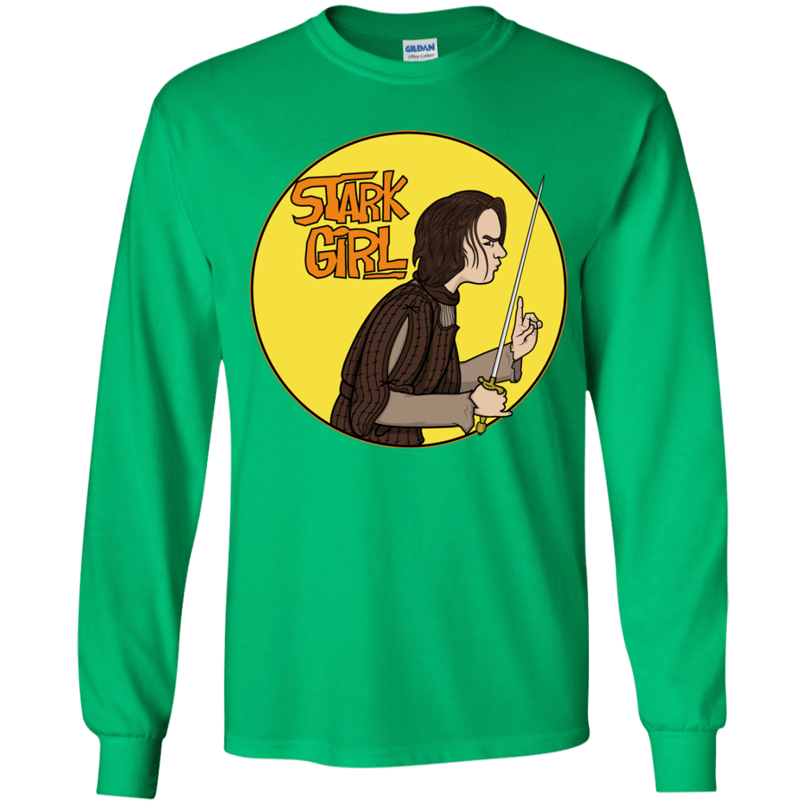 T-Shirts Irish Green / YS Stark girl Youth Long Sleeve T-Shirt