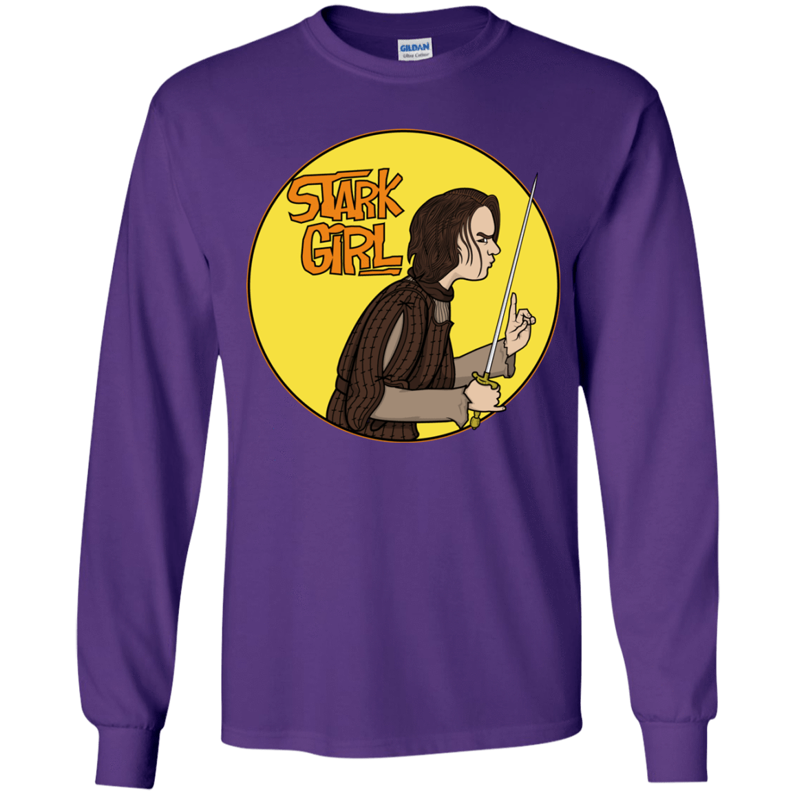 T-Shirts Purple / YS Stark girl Youth Long Sleeve T-Shirt