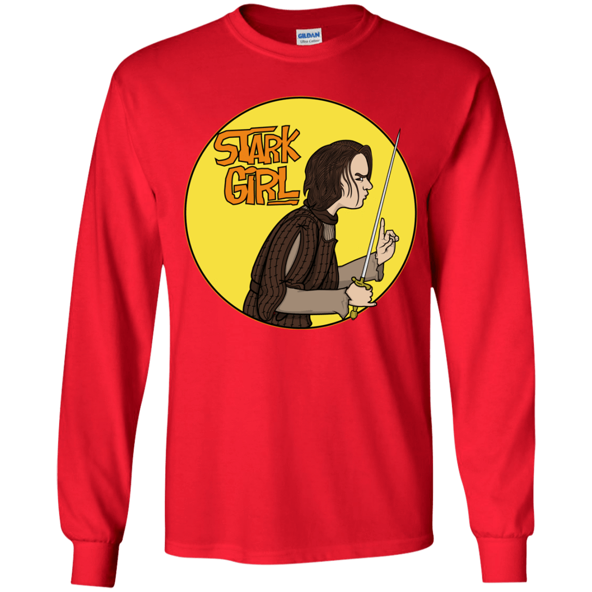 T-Shirts Red / YS Stark girl Youth Long Sleeve T-Shirt