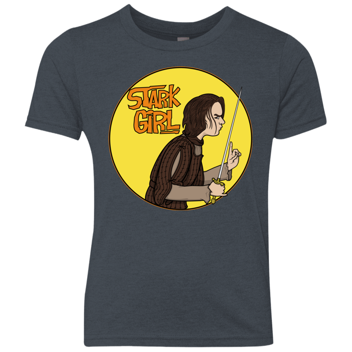 T-Shirts Vintage Navy / YXS Stark girl Youth Triblend T-Shirt