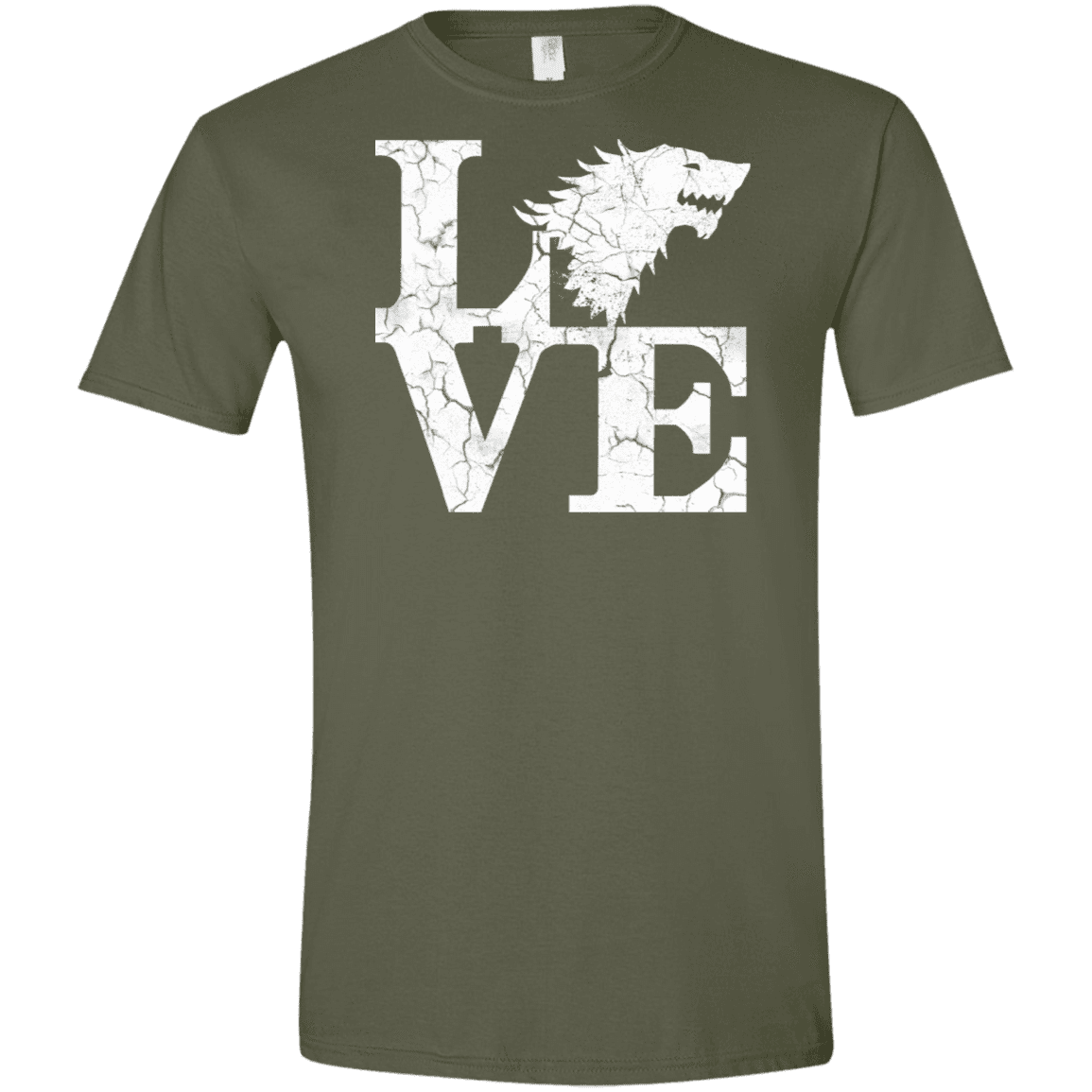 T-Shirts Military Green / S Stark Love Men's Semi-Fitted Softstyle