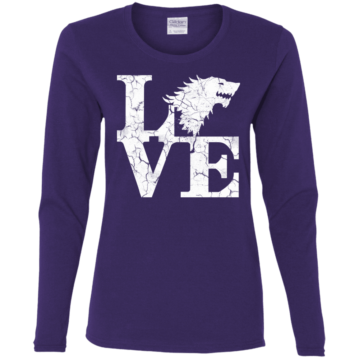 T-Shirts Purple / S Stark Love Women's Long Sleeve T-Shirt