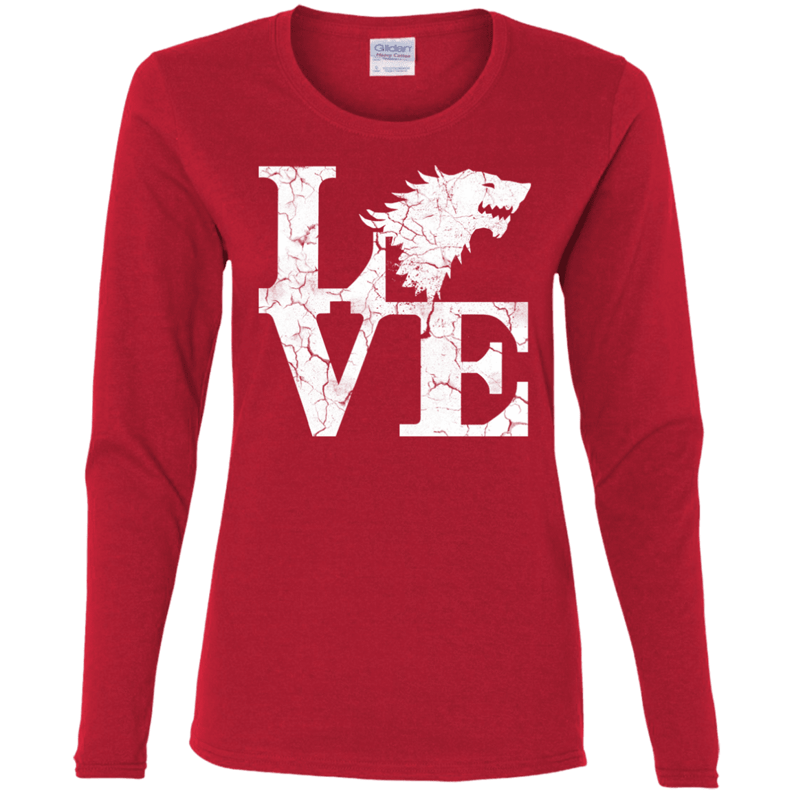 T-Shirts Red / S Stark Love Women's Long Sleeve T-Shirt